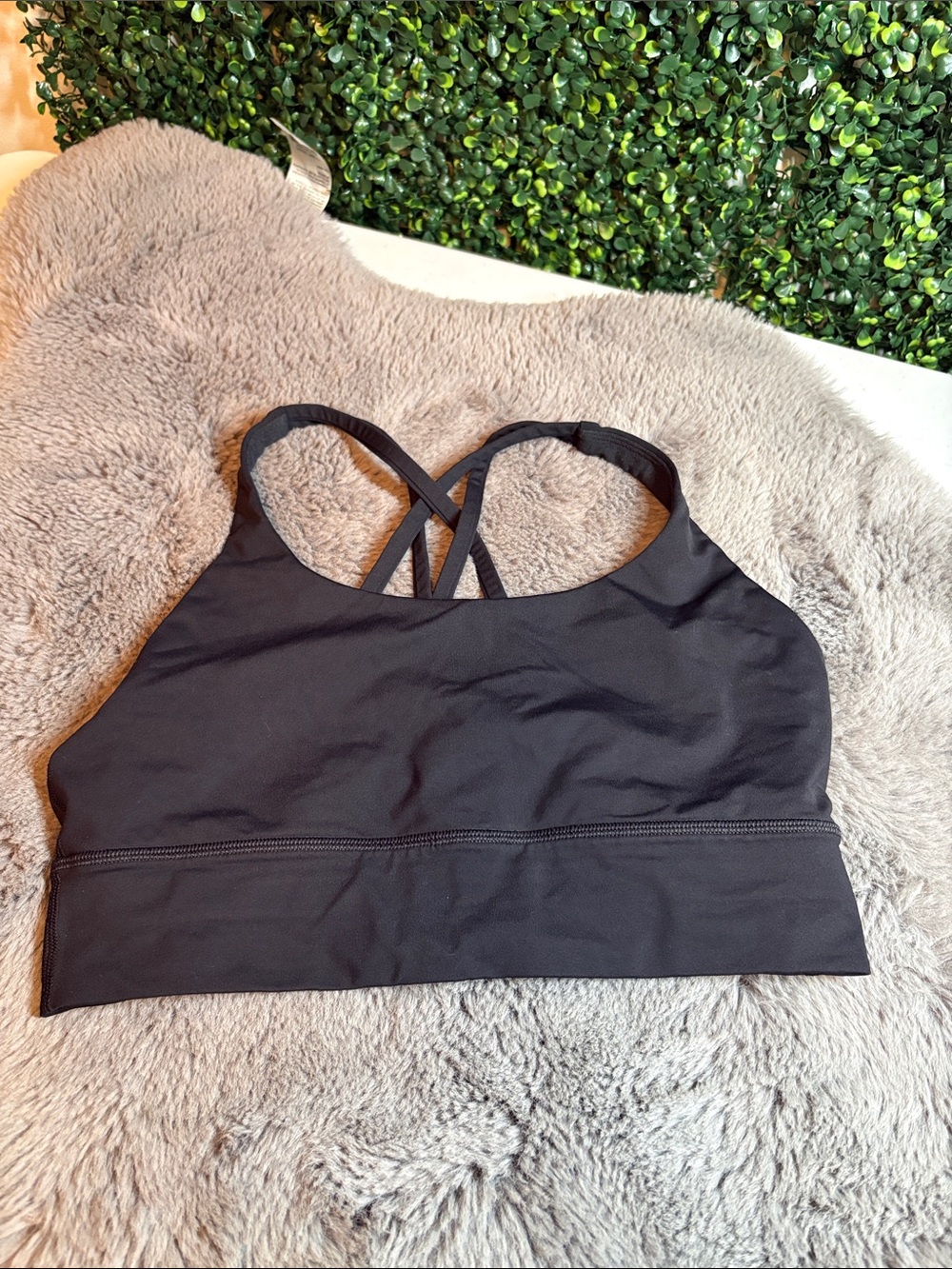 lululemon athletica Black Strappy Sports Bra Size 8